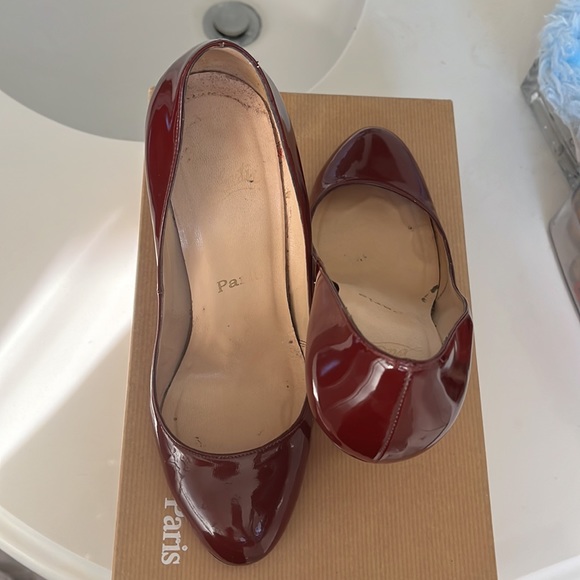 Burgundy Louboutin pumps AUTHENTIC - Picture 8 of 8